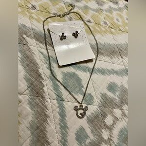 Chloes Accessory Mickey  mouse Necklace+earrings